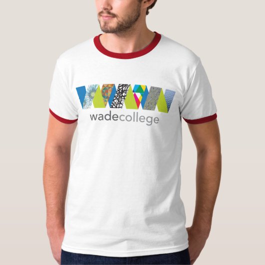 Wade College Basic Ringel T-Shirt (Vorderseite)