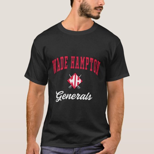 Wade Hampton High School Generals C3 T-Shirt (Vorderseite)