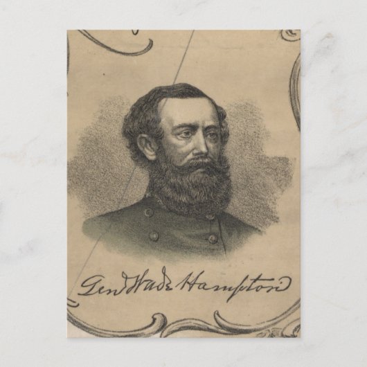 Wade Hampton III Postkarte (Vorderseite)