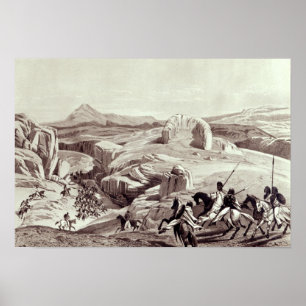 Wadela Plateau , eingraviert von J.Ferguson Poster