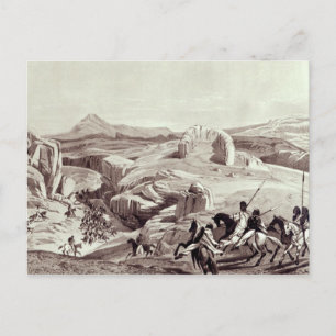 Wadela Plateau , eingraviert von J.Ferguson Postkarte