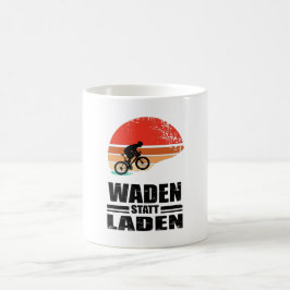 Waden statt Laden - Mountainbike BMX Fahrrad  Kaffeetasse