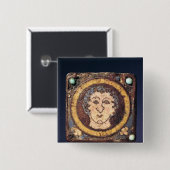 Wadenbein mit dem Gesicht eines jungen Mannes Button (Vorne & Hinten)