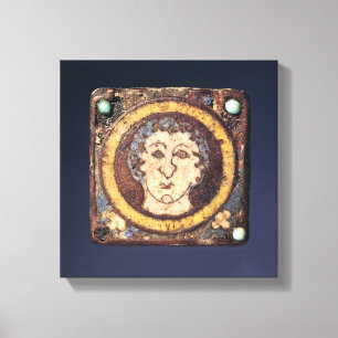 Wadenbein mit dem Gesicht eines jungen Mannes Leinwanddruck