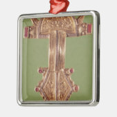 Wadenbein mit Köpfen der Vögel Ornament Aus Metall (Links)