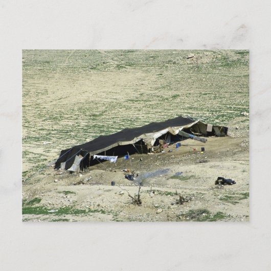 Wadi-Al-Hasa, Beduinenzelt, Jordanien Postkarte (Vorderseite)