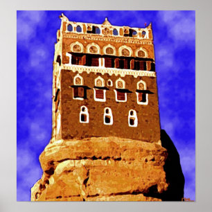 WADI DAHR Jemen (nicht weit von Sanaa) Poster