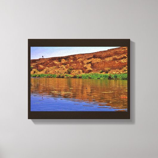 Wadi Namar Lake Leinwanddruck (Vorderseite)