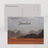 Wadi Rum Aqaba Jordan Postkarte (Vorne/Hinten)