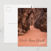 Wadi Rum Desert, Jordan Postkarte (Vorne/Hinten)