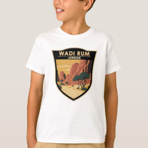 Wadi Rum Jordan Reise Kunst Vintage T-Shirt