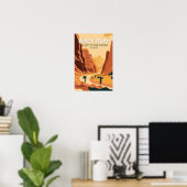 Wadi Rum Jordan Reisen Vintag Poster (Heimbüro)