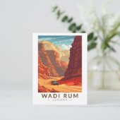 Wadi Rum Jordan Reisen Vintag Postkarte (Stehend Vorderseite)