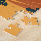 Wadi Rum Jordan Reisen Vintag Puzzle (Seite)