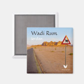Wadi Rum road, Jordan - Magnet von Velvet Escape (Vorderseite/Rückseite)