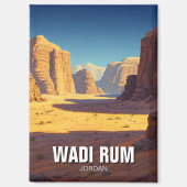 Wadi Rum Travel Magnet (Vorderseite)