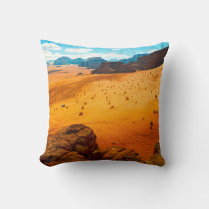 Wadi Rum Wüste, Jordanienwüste,wadi,rum,jordan,kun Kissen