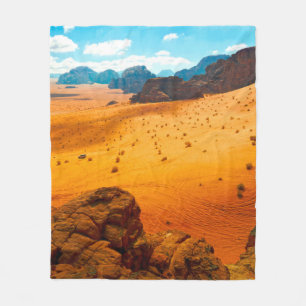 Wadi Rum Wüste, Jordanwüste,wadi,rum,jordan,kunst, Fleecedecke