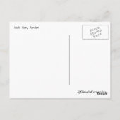 Wadi Rum Wüste Postkarte (Rückseite)