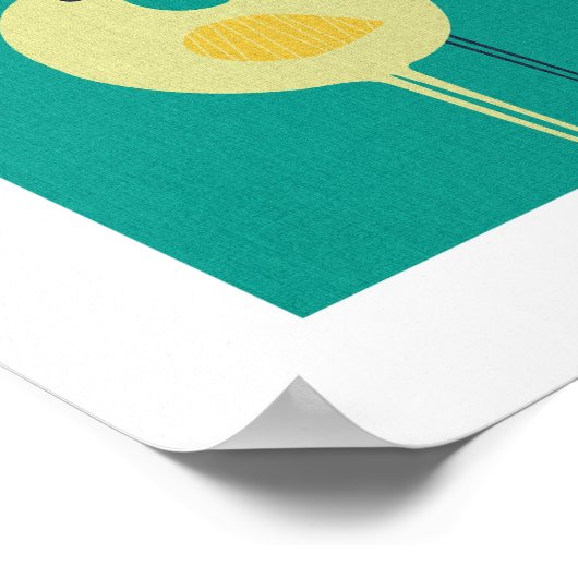 Wading Birds - Mitte des Jahrhunderts modern / min Poster (Ecke)