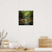Wading in the Creek Poster (Küche)