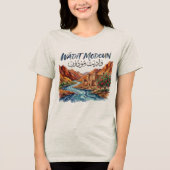 Wadit Modoun Talherkunft Amazigh Tri-Blend Shirt (Vorderseite)