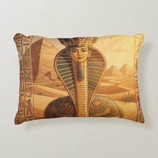 Wadjet – Ägyptische Schlangengöttin´4 Dekokissen (Vorderseite)