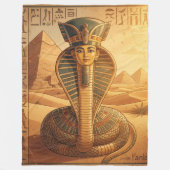 Wadjet – Ägyptische Schlangengöttin´4 Fleecedecke (Vorderseite)