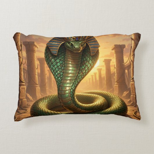 Wadjet – Ägyptische Schlangengöttin´6 Dekokissen (Vorderseite)
