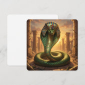 Wadjet – Ägyptische Schlangengöttin´6 Feiertagskarte (Vorne/Hinten)