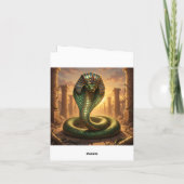 Wadjet – Ägyptische Schlangengöttin´6 Feiertagskarte (Rückseite)