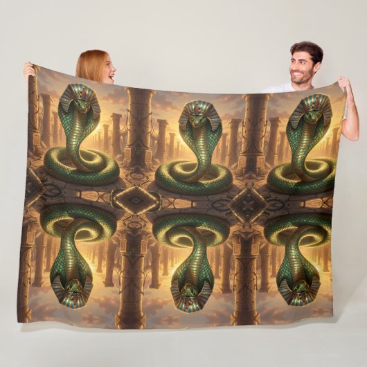 Wadjet – Ägyptische Schlangengöttin´6 Fleecedecke (Beispiel)