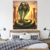 Wadjet – Ägyptische Schlangengöttin´6 Leinwanddruck (Insitu (Schlafzimmer))