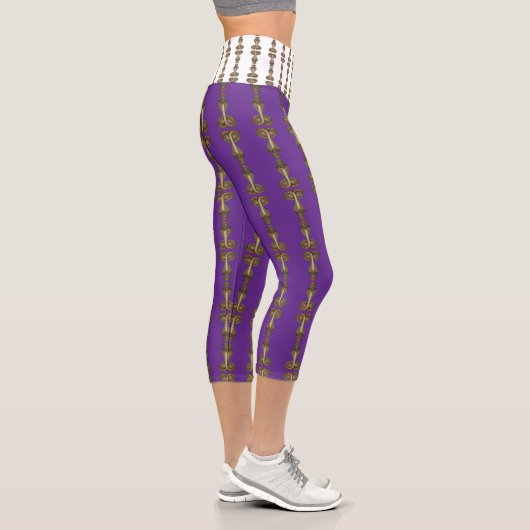 Wadjet – Ägyptische Schlangengöttin´7 Capri Leggings (Rechts)