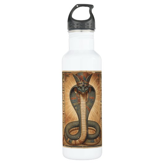 Wadjet – Ägyptische Schlangengöttin´7 Edelstahlflasche (Vorderseite)