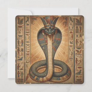 Wadjet – Ägyptische Schlangengöttin´7 Feiertagskarte