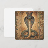 Wadjet – Ägyptische Schlangengöttin´7 Feiertagskarte (Vorne/Hinten)