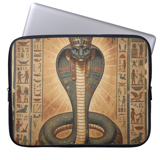 Wadjet – Ägyptische Schlangengöttin´7 Laptopschutzhülle (Vorderseite)