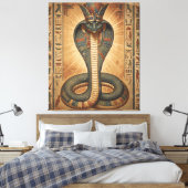 Wadjet – Ägyptische Schlangengöttin´7 Leinwanddruck (Insitu (Schlafzimmer))