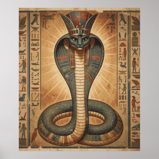 Wadjet – Ägyptische Schlangengöttin´7 Poster (Vorne)