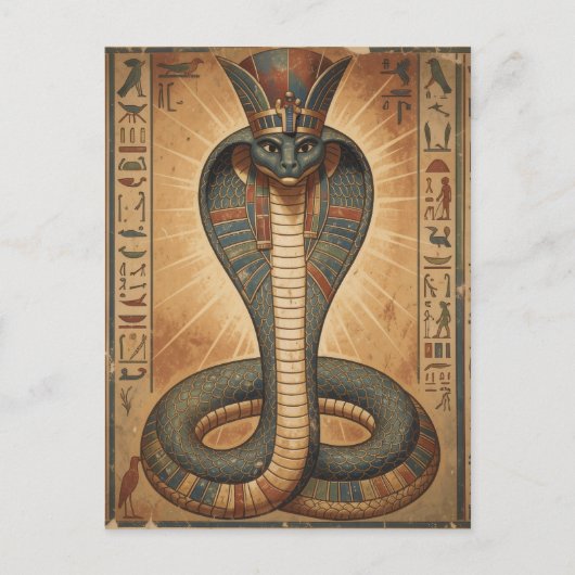 Wadjet – Ägyptische Schlangengöttin´7 Postkarte (Vorderseite)