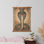 Wadjet – Ägyptische Schlangengöttin´7 Wandteppich Mit Holzrahmen (Schlafzimmer)
