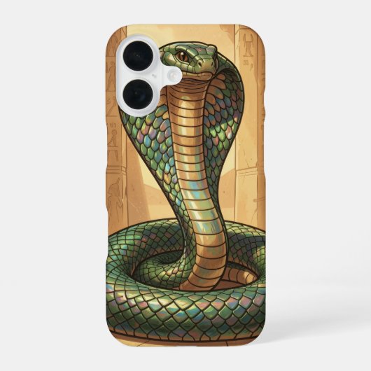 Wadjet – Ägyptische Schlangengöttin iPhone 16 Hülle (Rückseite)