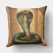 Wadjet – Ägyptische Schlangengöttin Kissen (Rückseite)