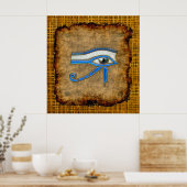 Wadjet Ancient Ägyptian Eye of Prophecy Art Poster (Küche)