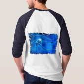 WADJET, AUGE DES HORUS Ägyptisches 3/4-Ärmeliges S T-Shirt (Rückseite)