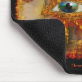 Wadjet, Auge des Horus Sacred Ägyptische Art Mouse Mousepad (Ecke)