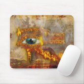 Wadjet, Auge des Horus Sacred Ägyptische Art Mouse Mousepad (Mit Mouse)