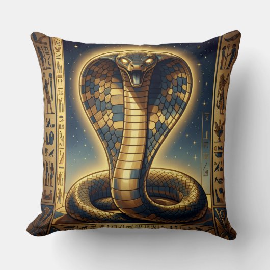 Wadjet – Egyptian Cobra Goddess´3 Kissen (Vorderseite)