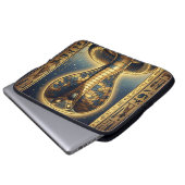 Wadjet – Egyptian Cobra Goddess´3 Laptopschutzhülle (Vorne Knopf)
